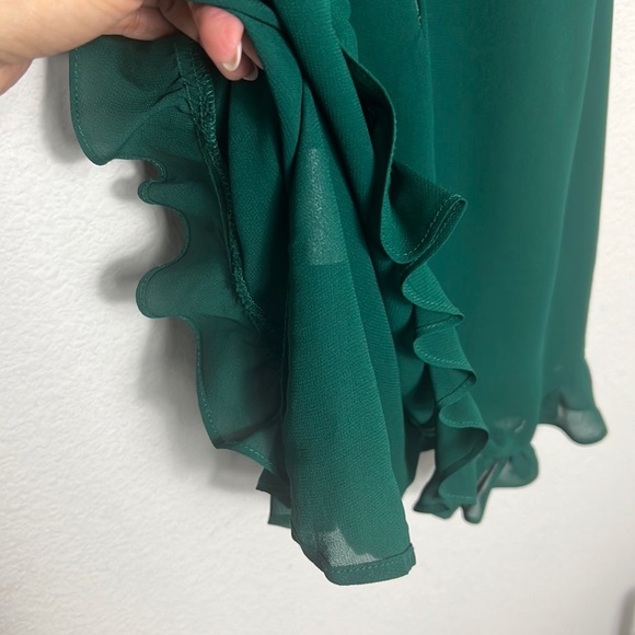 NWT Reformation Laurelei Emerald Mini Dress - Picture 9 of 13